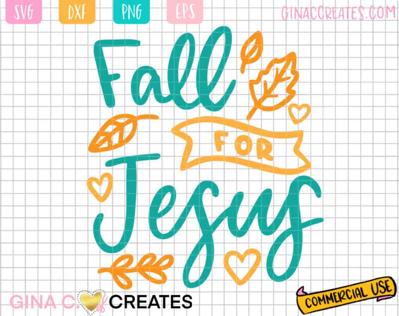 fall leaves svg, autumn fall for Jesus svg