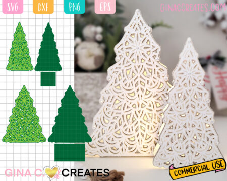 Christmas craft projects, Christmas Tree mandala SVG