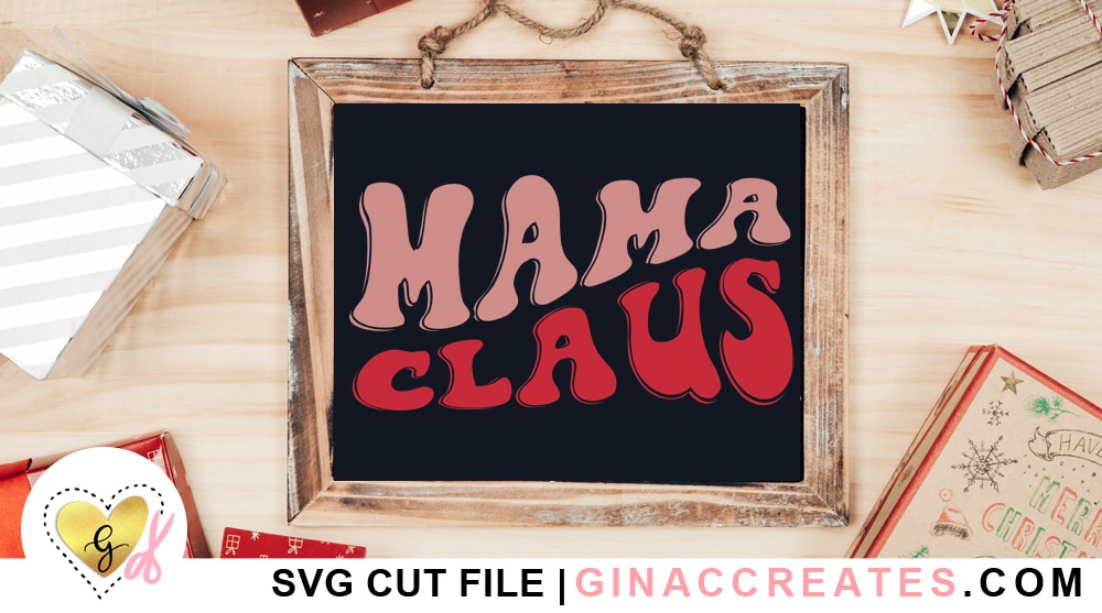 Retro Christmas SVG, Mama Claus SVG