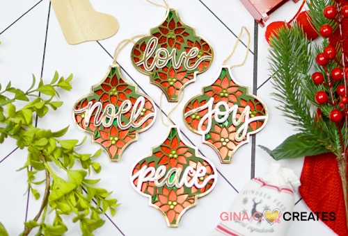 DIY Arabesque Christmas Ornament SVG, mandala svg