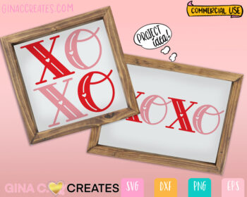 Valentine's Day XOXO SVG