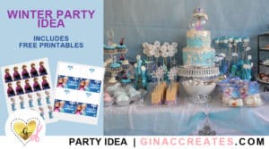 Disney Frozen Birthday Party idea, winter little girl party ideas