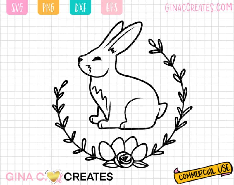 Easter Bunny SVG Cut file