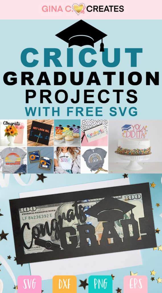 Congrats Grad! Free Graduation Card SVG