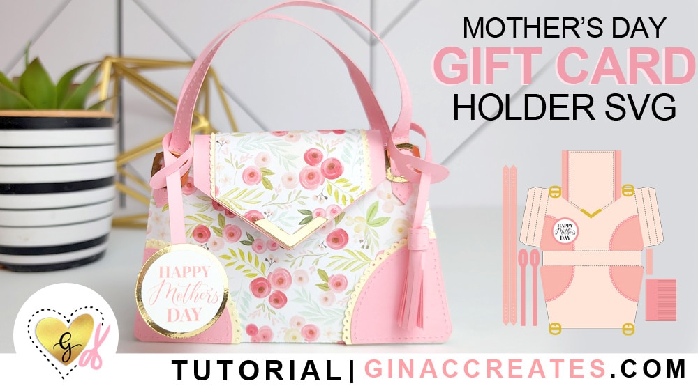 purse gift card holder for mother's day free svg