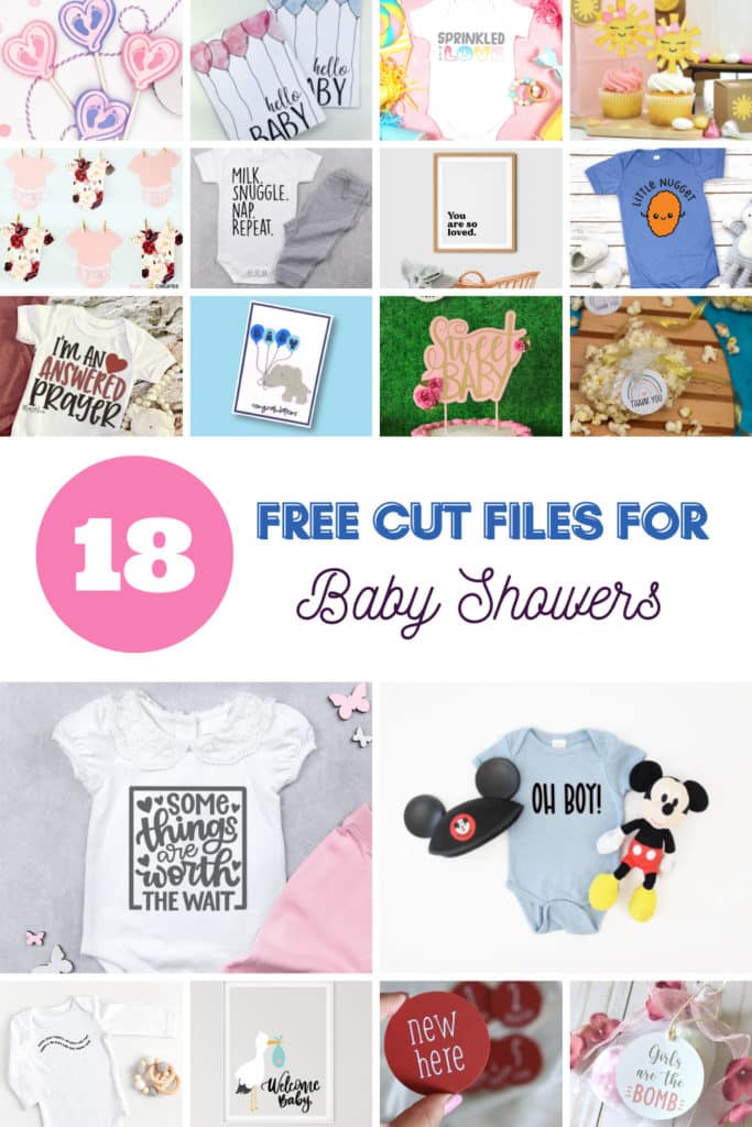 cricut baby shower free svg files