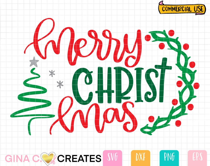 Merry Christmas SVG, Christ svg