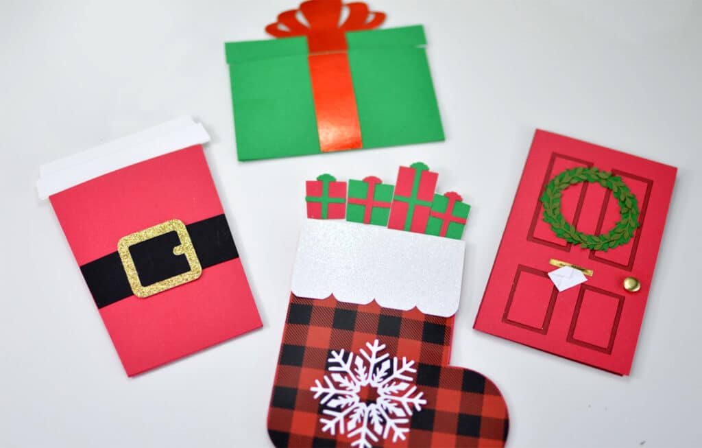 Christmas Gift card holders for Cricut