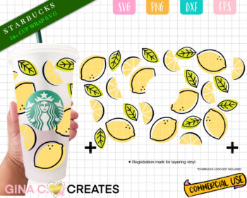 Starbuck's lemon SVG wrap