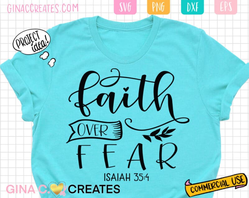 FAITH OVER FEAR SVG