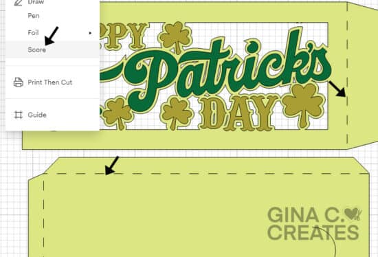Free St. Patrick's Day Money Card SVG