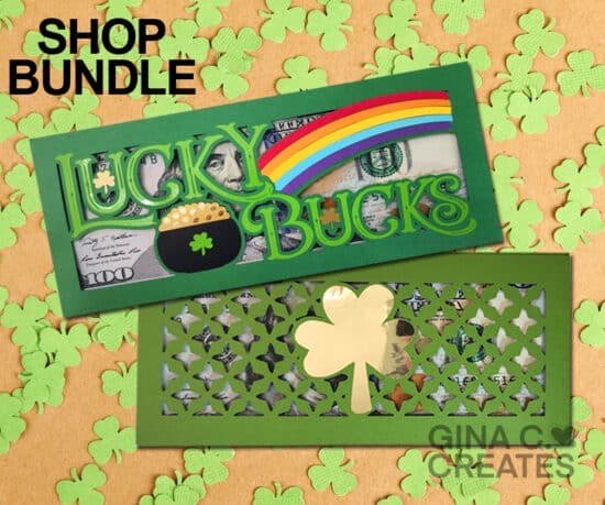 St. Patrick's Day Money Card SVG bundle