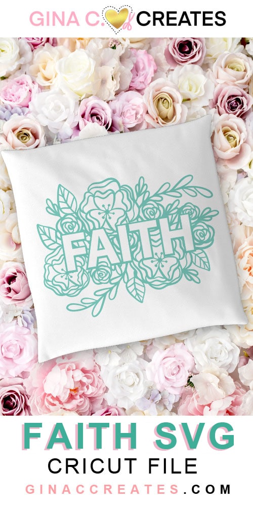 Faith Flowers SVG Cut File