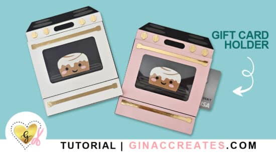 Cricut baby shower gift card holder, bun in the oven SVG