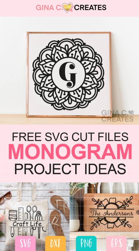 free monogram svg cut files