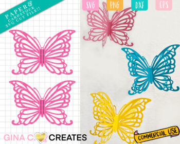 HANGING BUTTERFLY SVG