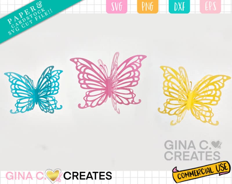 HANGING BUTTERFLY SVG