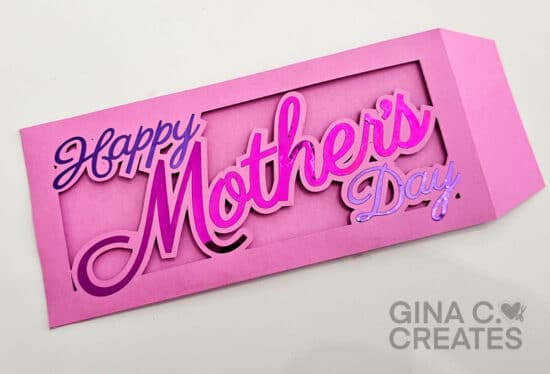 mother's day money sleeve SVG