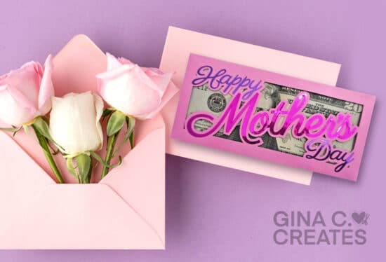 mother's day money sleeve SVG