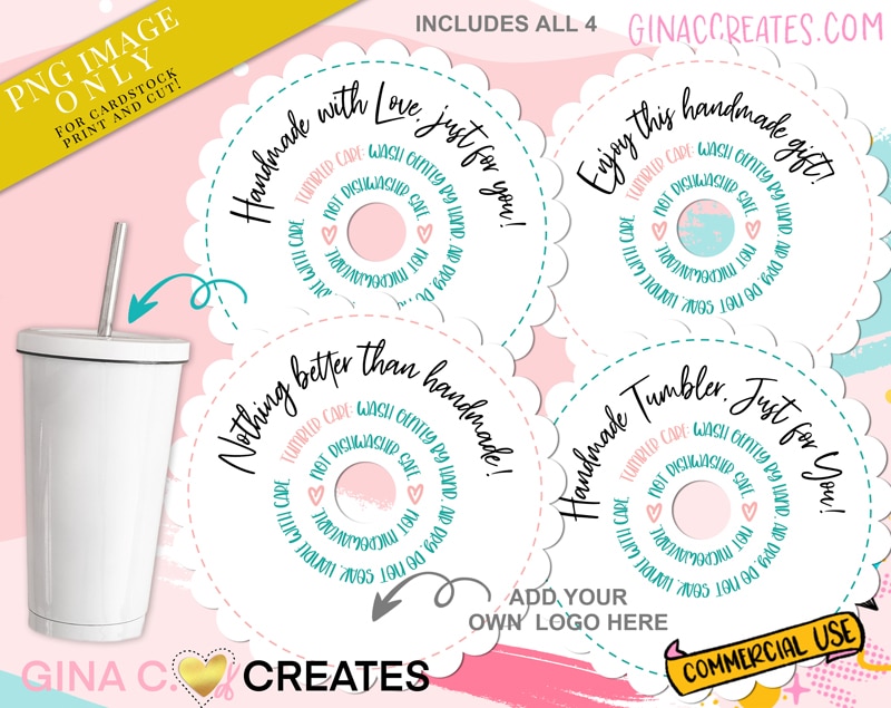 cup care label care, Made with Love