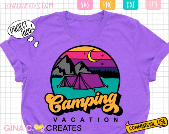 camping vacation family shirts