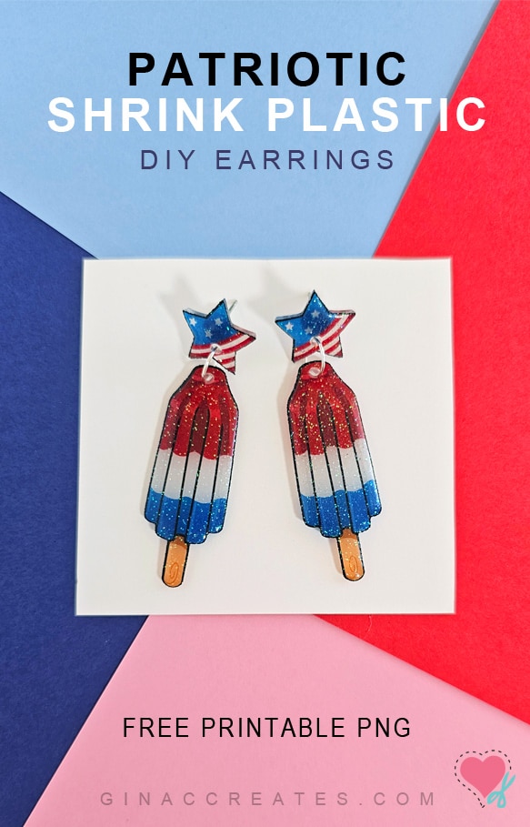 M-Azulejo | Hand Painted Shrink Plastic Irregular Shape 2 way Earrings -  Shop ADD something on Earrings & Clip-ons - Pinkoi