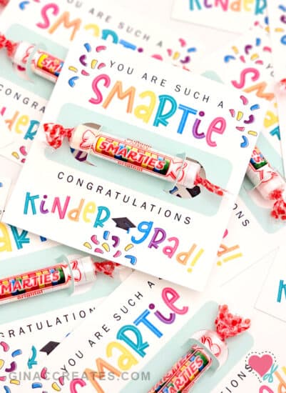 free congrats grad printable, Kindergarten Graduation printable, smarties candy printable, grad gift