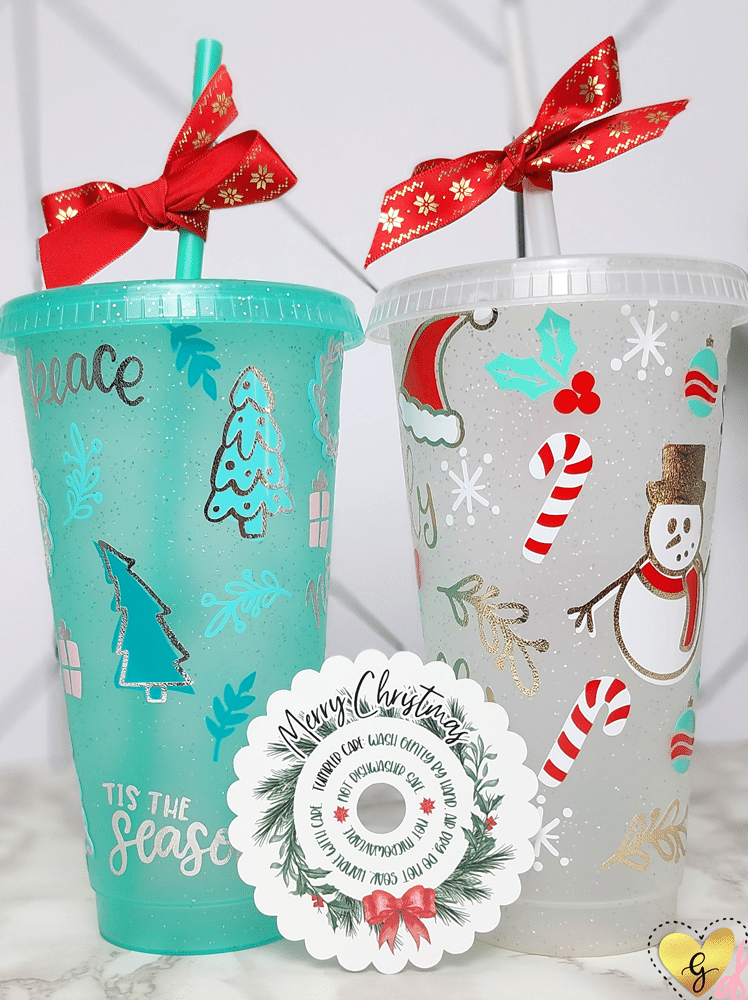 Christmas Holiday cup wraps