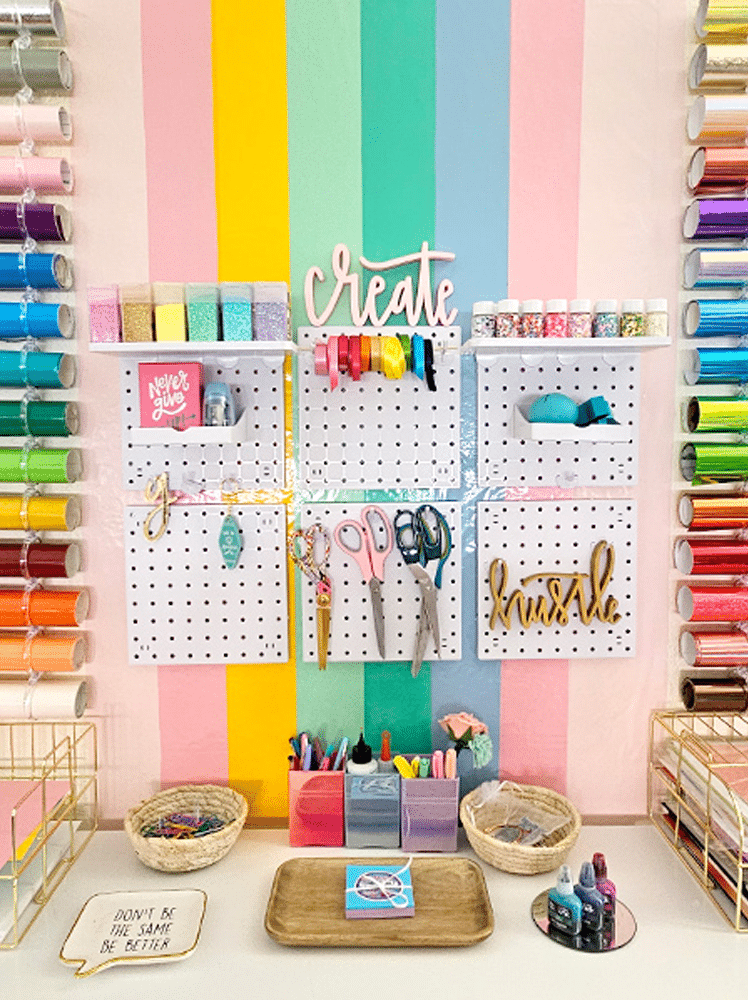 How to make a craft paint organizer using inexpensive dollar tree items 