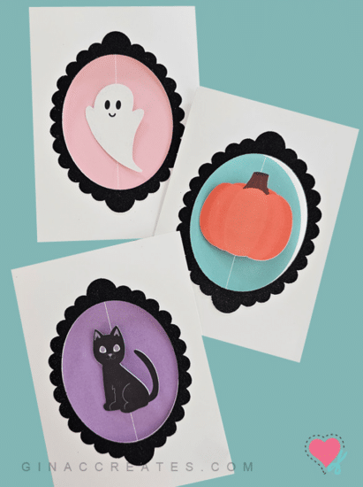 Halloween spinner card SVG