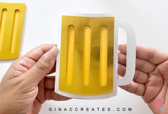 Beer Mug Gift Card Holder SVG, gina c creates
