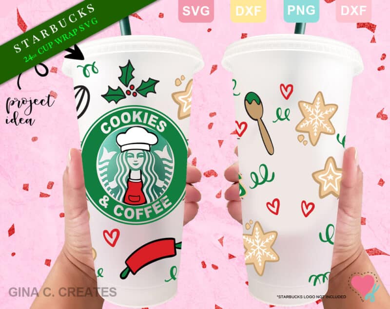 Christmas Starbucks Wrap SVG