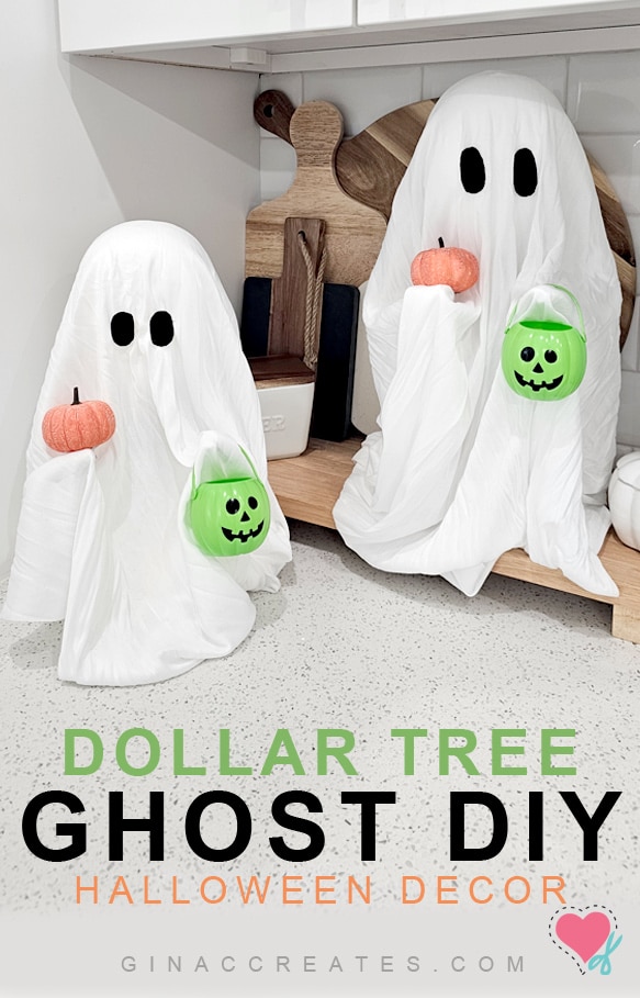 Dollar Tree DIY Ghost Decor for Halloween
