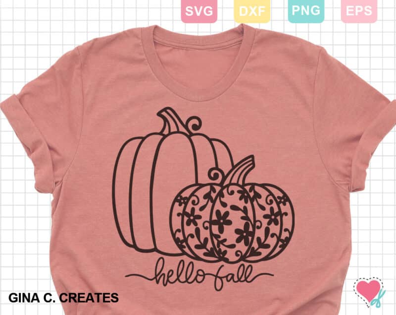 Hello Fall Pumpkins SVG Cut File