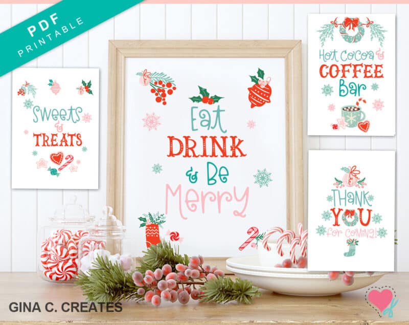 Christmas party printables