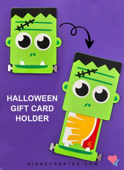 Frankenstein Gift Card Holder SVG Cut File