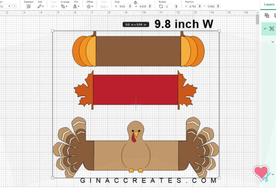 Thanksgiving Free SVG Craft for table setting