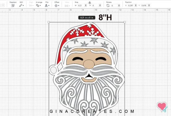 Layered Santa Claus Free SVG, Christmas shadow box