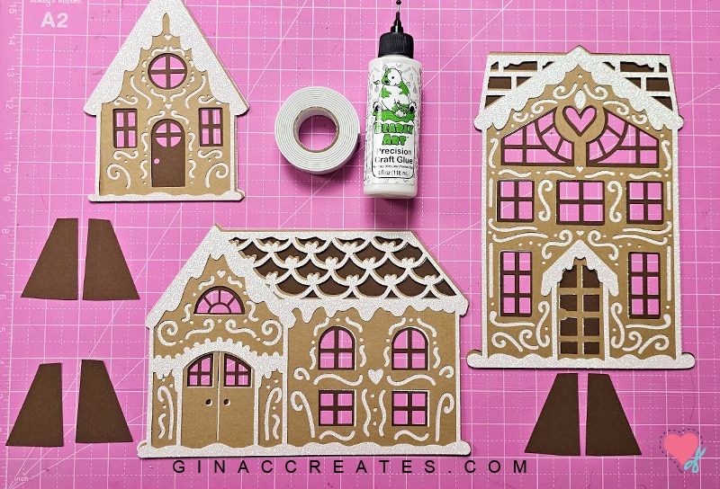 Cricut Gingerbread House SVG, Paper gingerbread house SVG