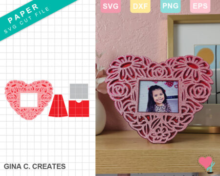 Cricut Photo frame SVG template