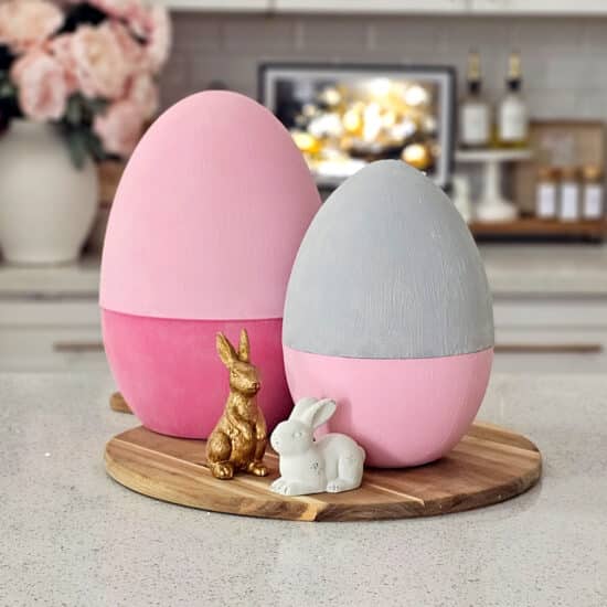 DIY terracotta inspired clay Easter eggs