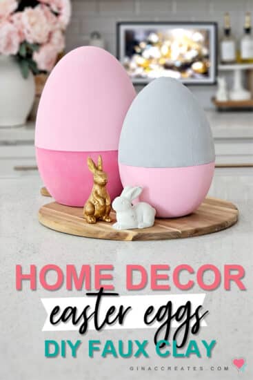DIY faux clay Easter eggs for festive home decor