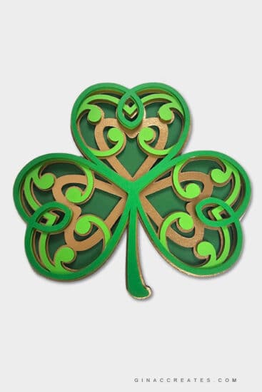 St. Patrick's Day Layered Shamrock SVG