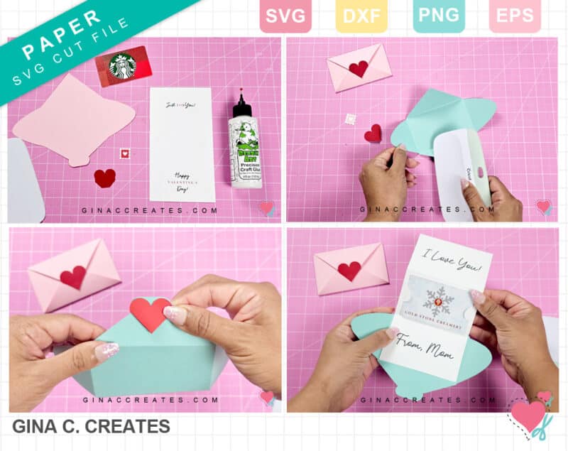 Cricut gift card holder SVG Mini Envelope SVG