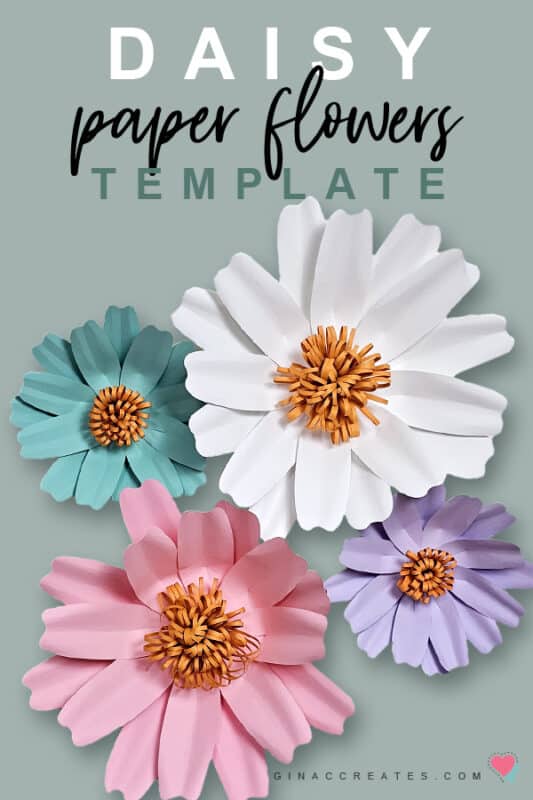Easy paper flower template PDF