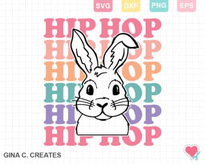 cute bunny svg cut file for cricut