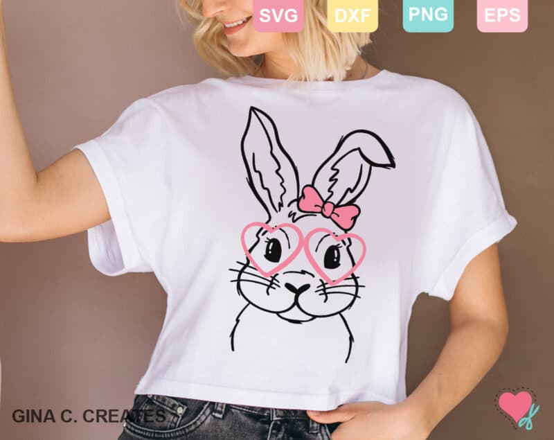 Cute Easter Bunny SVG for Easter shirt