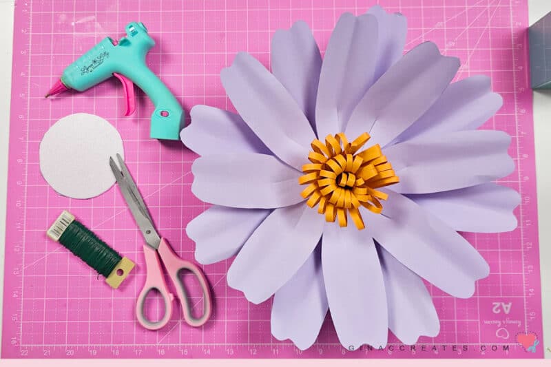 Daisy Paper Flower template