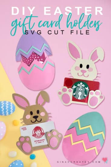 DIY Easter gift card holders SVG