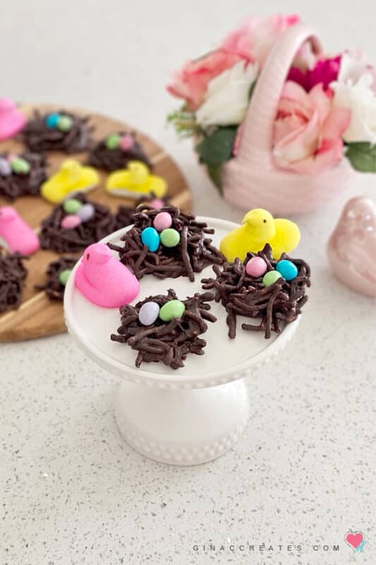 DIY Easter treat chocolate birds nest